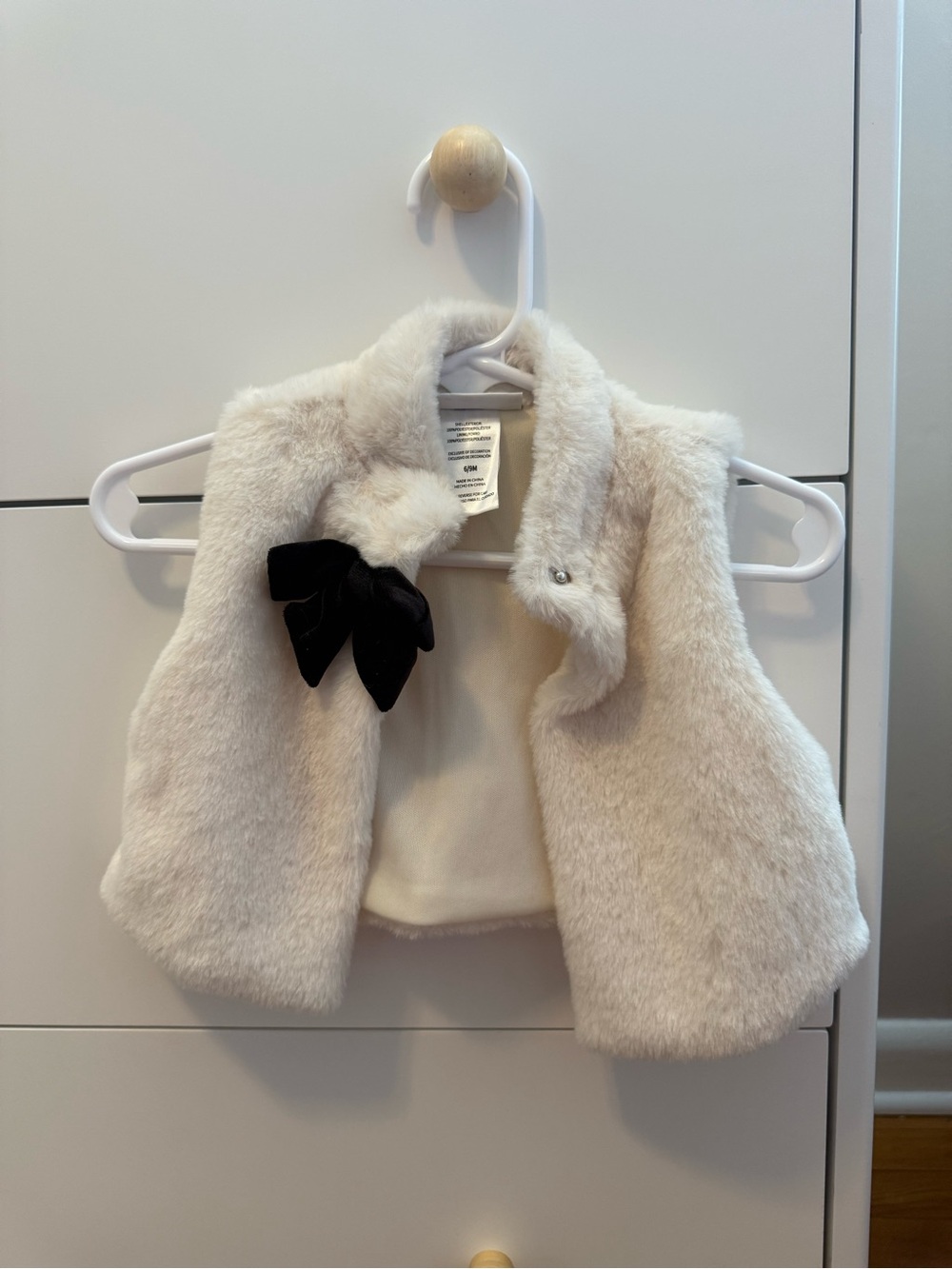 Nicole Miller faux fur vest